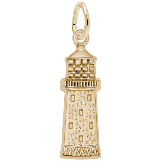 Gibbs Bermuda Flat Lighthouse Charm - Nautical Jewelry Accessory 7702