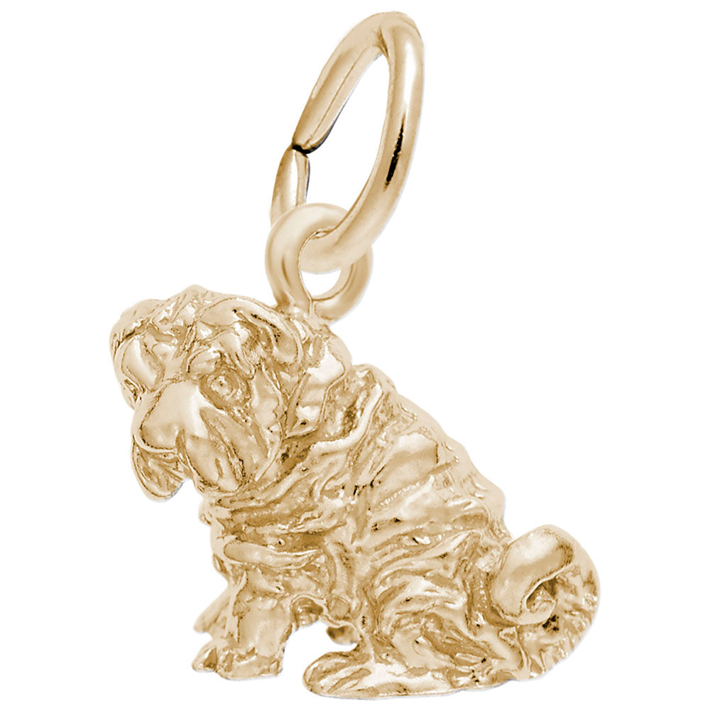Adorable Shar Pei Dog Charm - Perfect Gift for Pet Lovers 7704