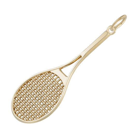 Oversize Tennis Racquet Charm