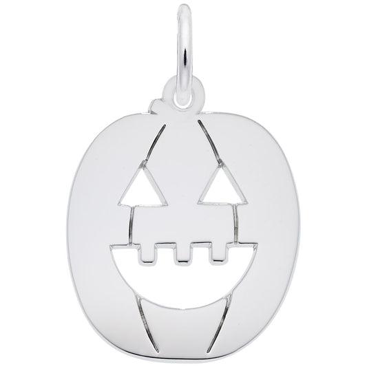 Flat Jack O' Lantern Charm