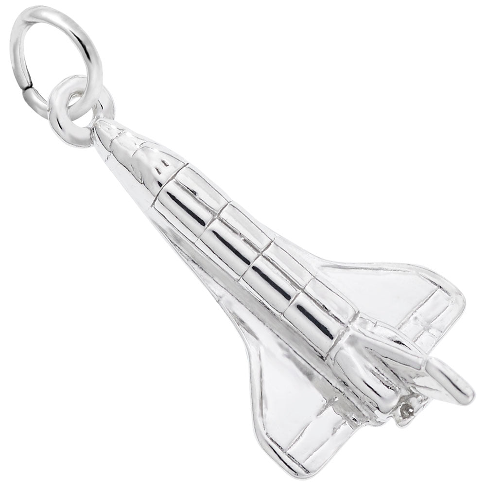 Space Shuttle Charm - Unique Transportation Jewelry for Collectors 7722