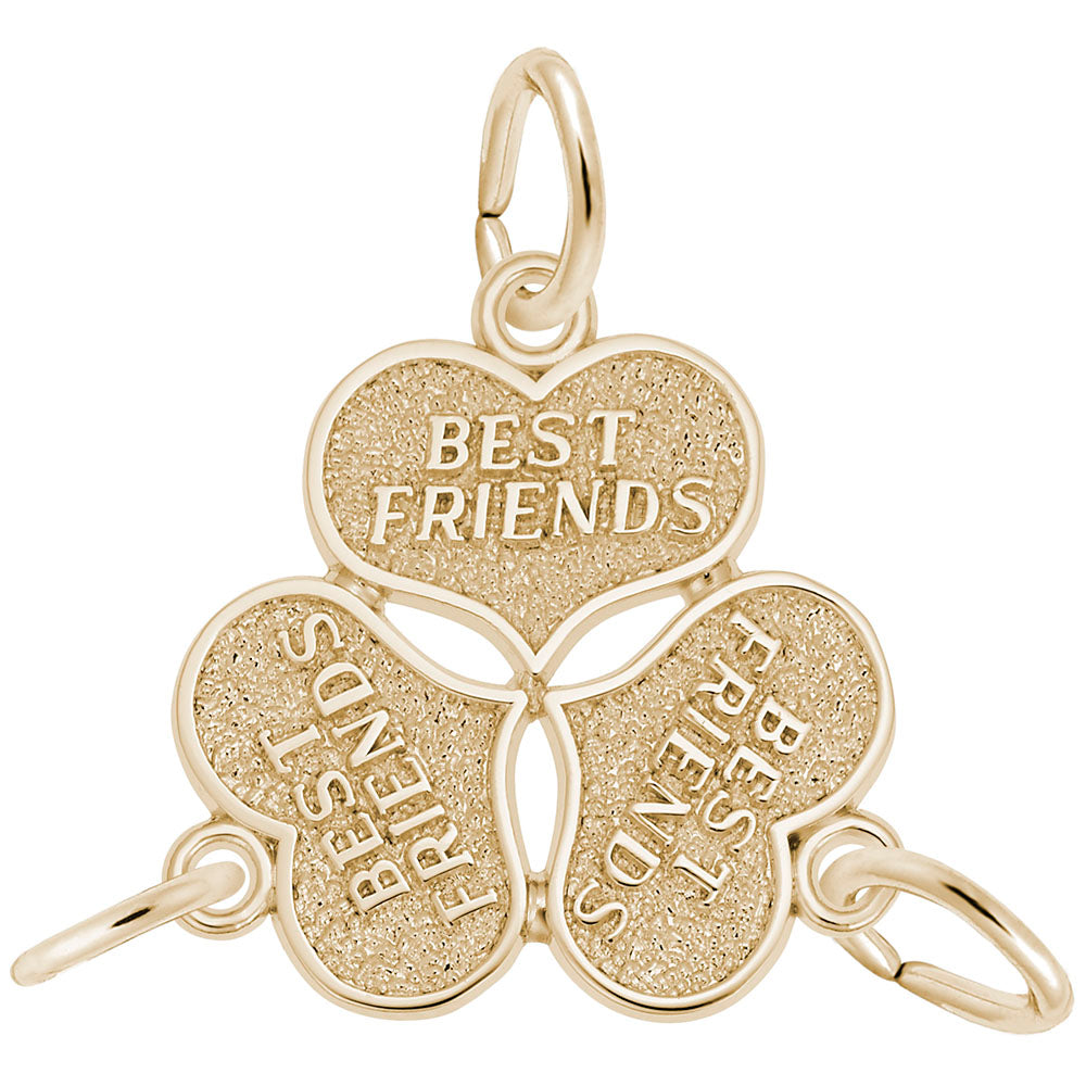 Three Best Friends Charm - Celebrate Friendship with Style 7741