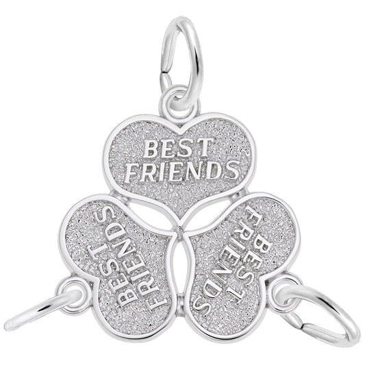 Three Best Friends Charm - Celebrate Friendship with Style 7741