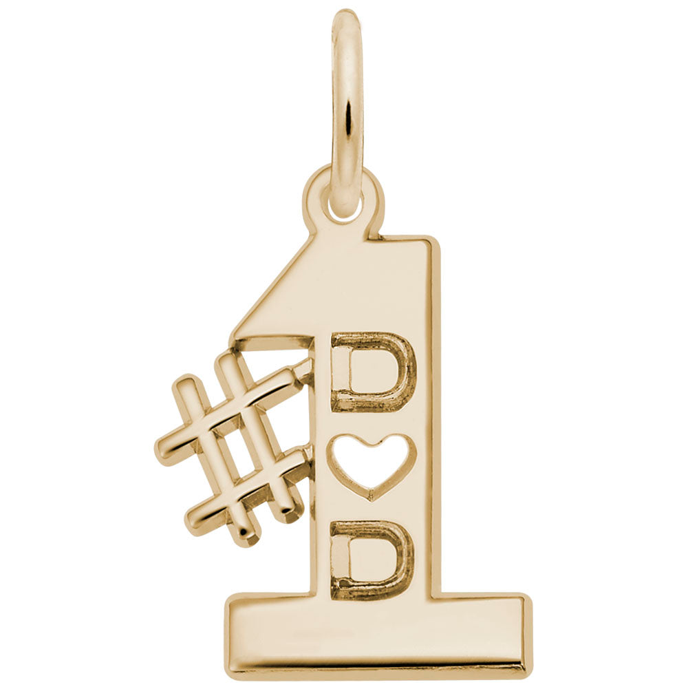 Number One Dad Charm - Celebrate Father's Love & Bonding Moments 7747