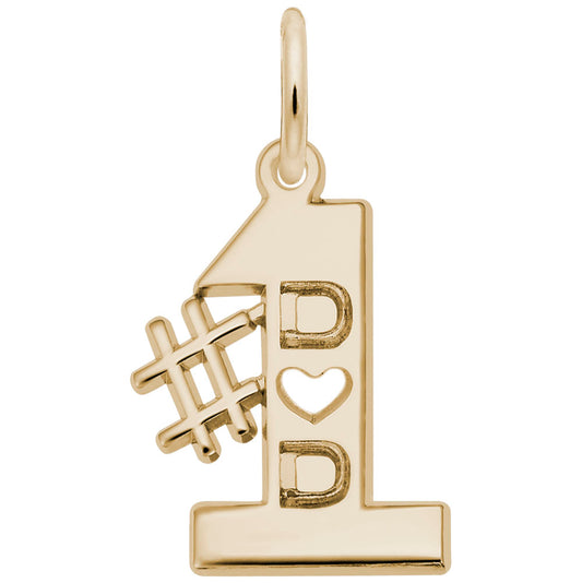 Number One Dad Charm