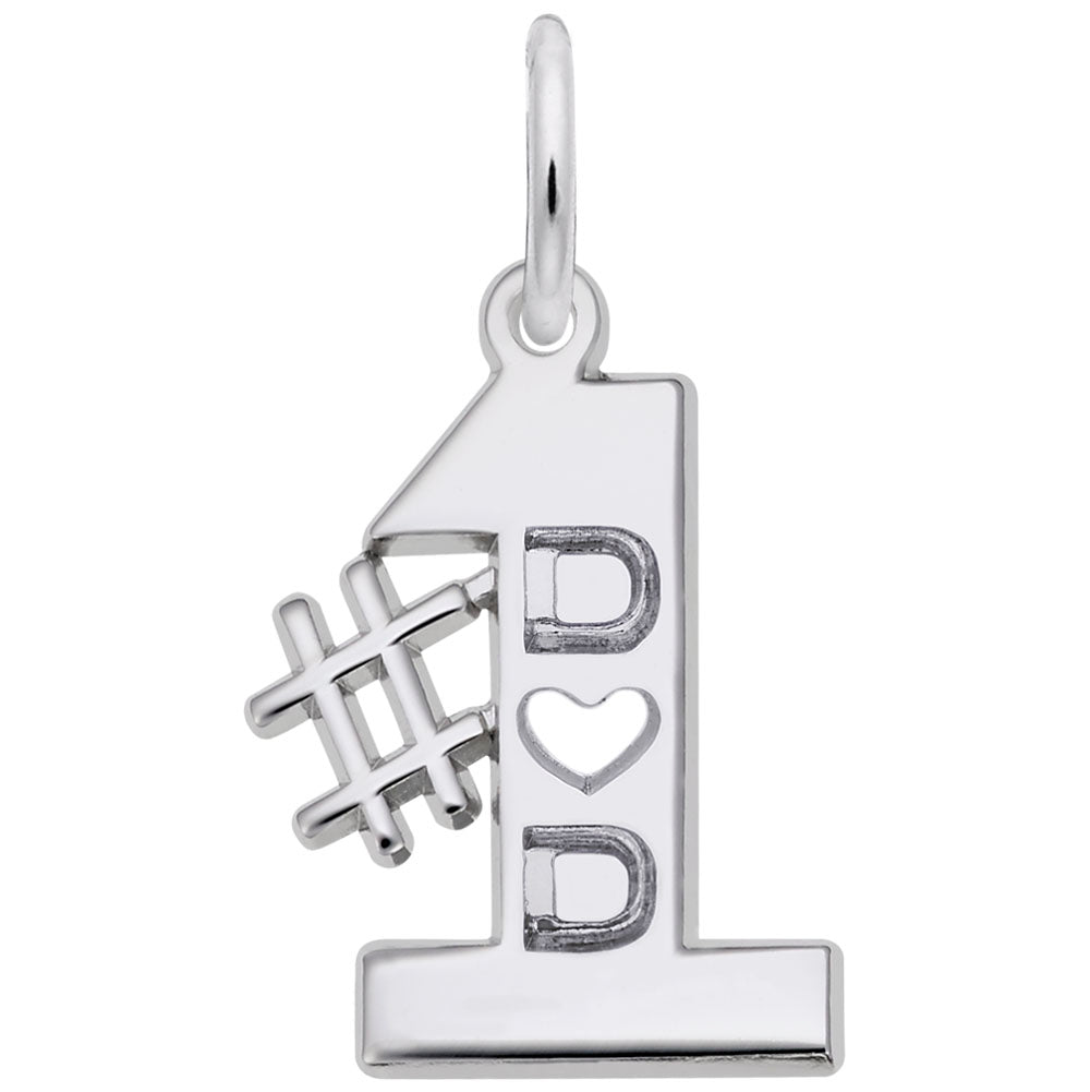 Number One Dad Charm - Celebrate Father's Love & Bonding Moments 7747