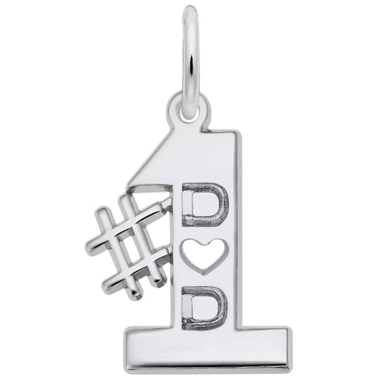 Number One Dad Charm - Celebrate Father's Love & Bonding Moments 7747