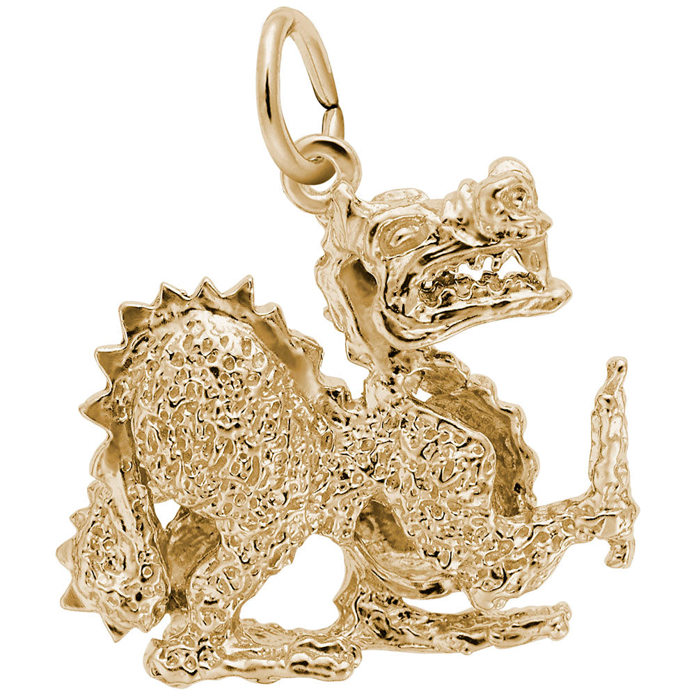 Chinese Dragon Charm - Enchanting Mythical Pet Jewelry Accessory 7751
