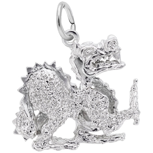 Chinese Dragon Charm - Enchanting Mythical Pet Jewelry Accessory 7751