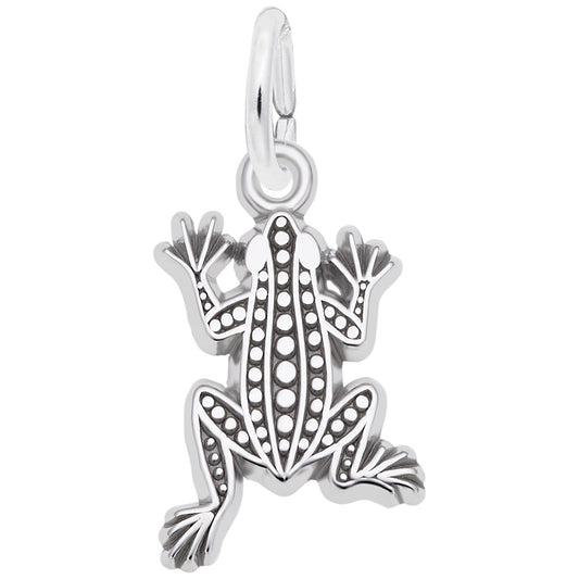 Flat Leopard Frog Charm