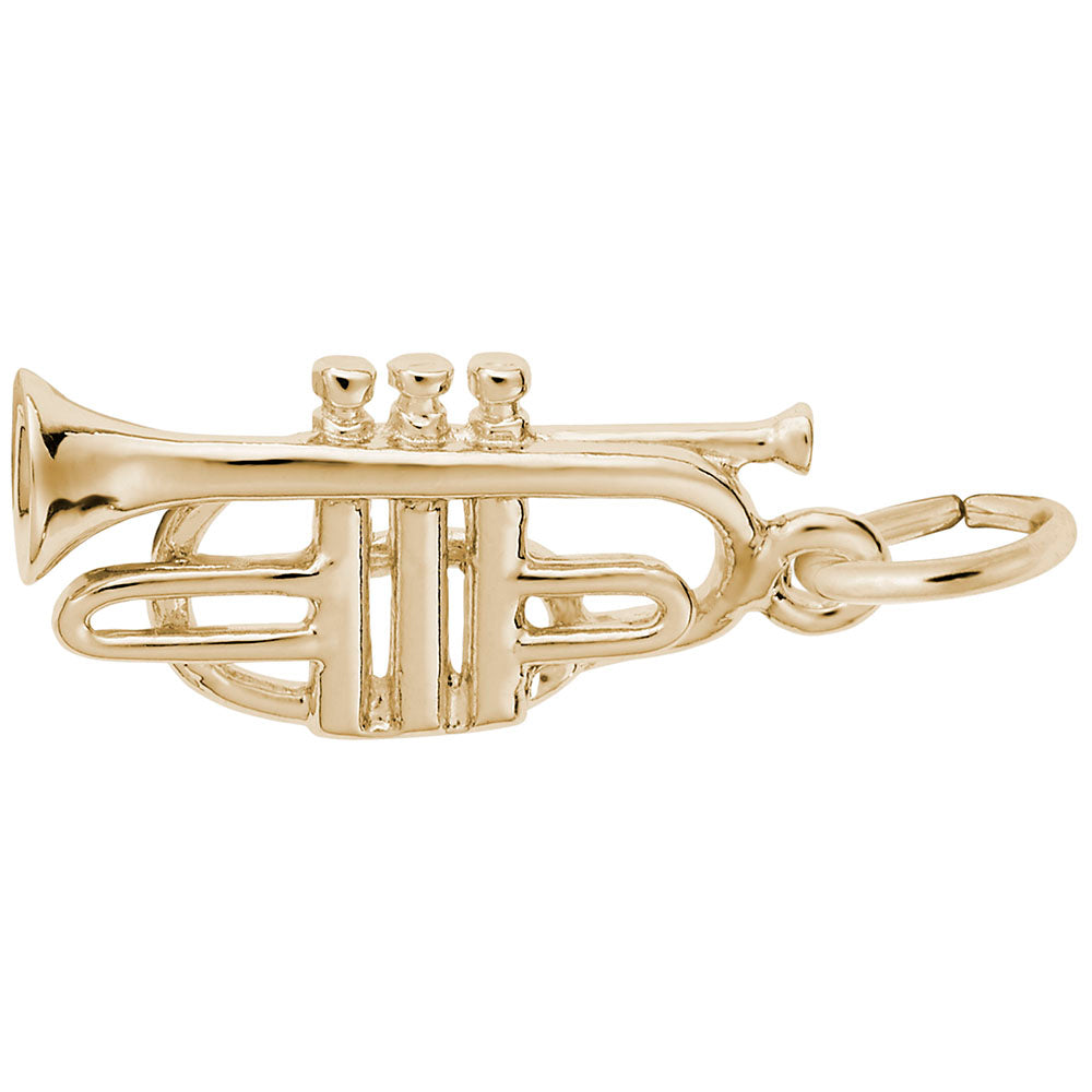 Elegant Cornet Charm for Music Lovers - Perfect Gift Accessory 7778