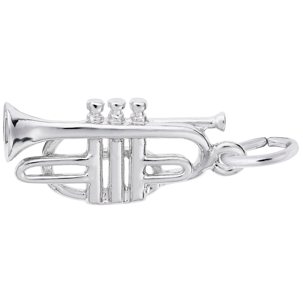 Elegant Cornet Charm for Music Lovers - Perfect Gift Accessory 7778