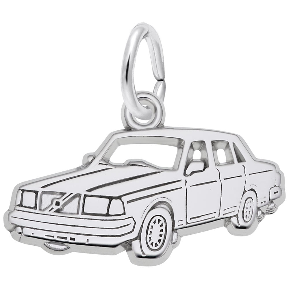 Flat Mid-Size Luxury Car Charm for Stylish Jewelry Collection 7785
