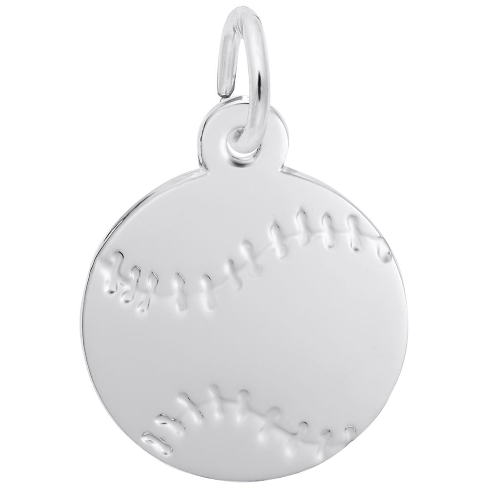 Spring Flat Baseball Charm - Perfect for Sports Jewelry Lovers 7788