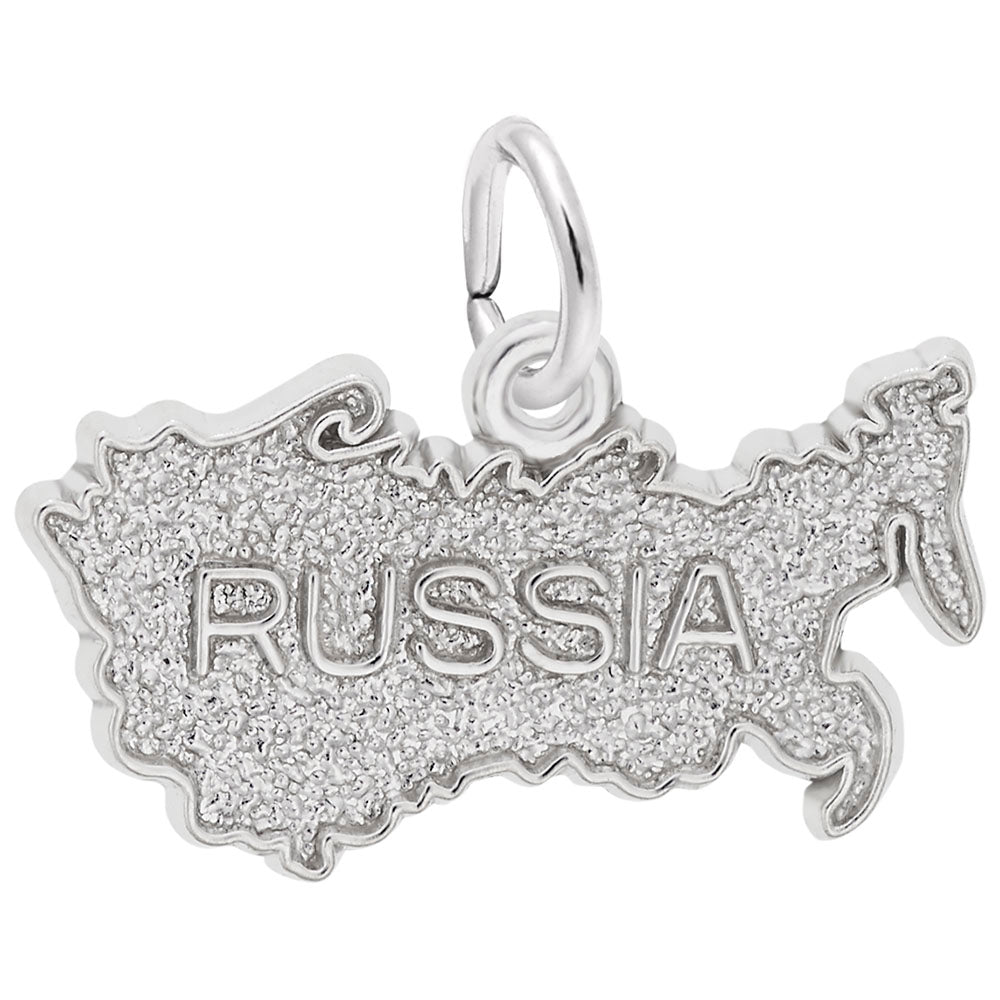 Russia Map Charm - Travel Souvenir Jewelry for Adventurers 7789