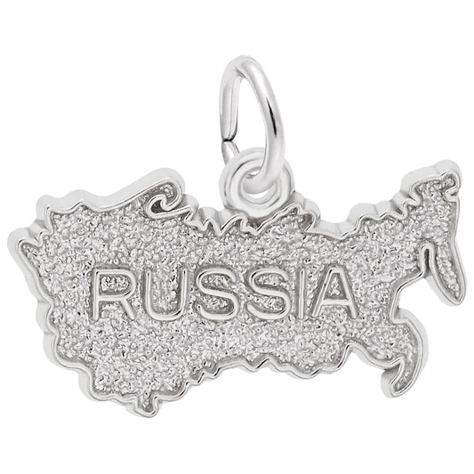 Russia Map Charm - Travel Souvenir Jewelry for Adventurers 7789