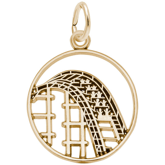 Delightful Roller Coaster Charm for Arts & Music Enthusiasts 7791