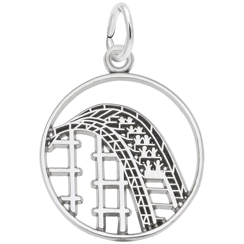 Delightful Roller Coaster Charm for Arts & Music Enthusiasts 7791