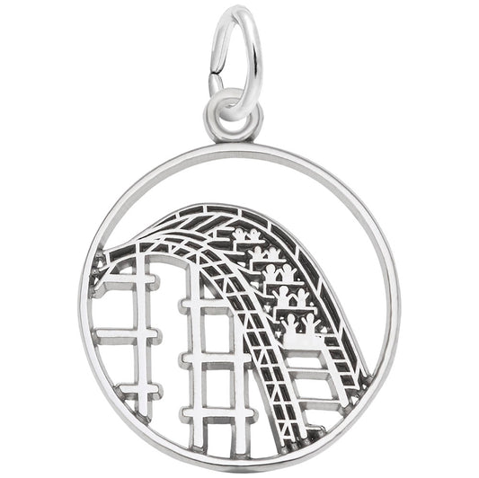 Delightful Roller Coaster Charm for Arts & Music Enthusiasts 7791