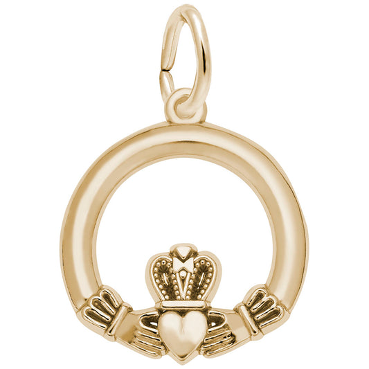 Petite Claddagh Charm for Friends - Symbol of Love & Friendship 7793