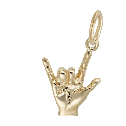 I Love You Hand Sign Charm