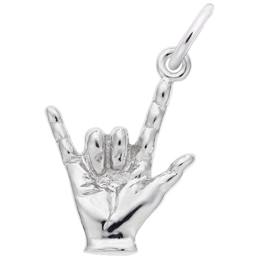 I Love You Hand Sign Charm for Weddings & Special Occasions 7794
