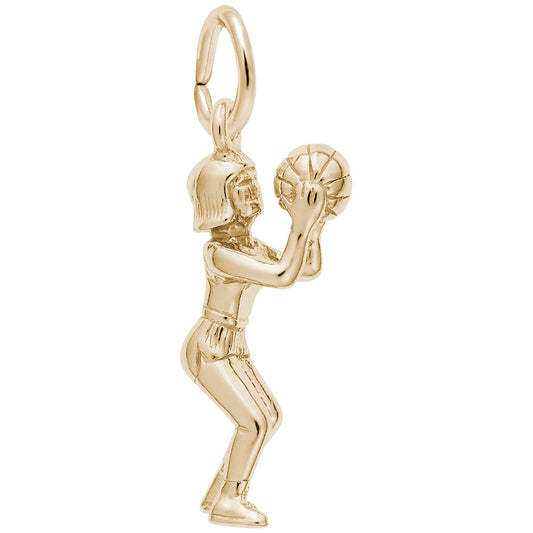 Basketball Shootin' Hoops Charm - Perfect for Sports Lovers 7796
