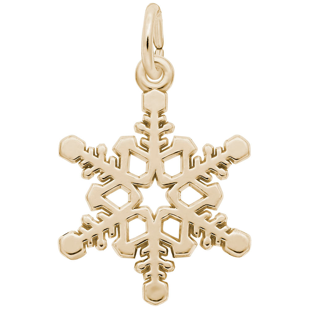 Elegant Snowflake Charm for Winter Jewelry - Rembrandt Charms 7816