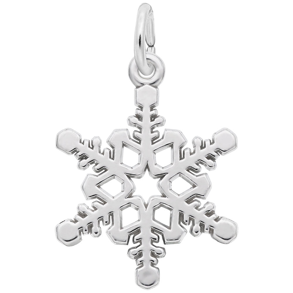 Elegant Snowflake Charm for Winter Jewelry - Rembrandt Charms 7816