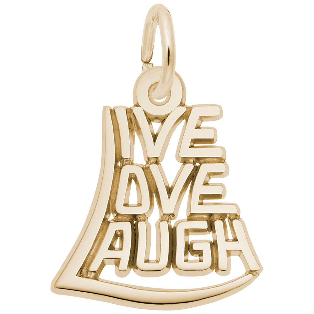 Live Love Laugh Charm for Friends - Meaningful Friendship Gift 7837