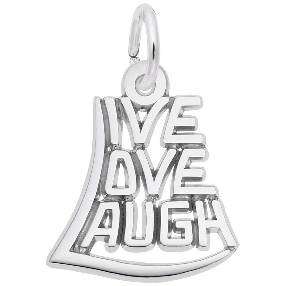 Live Love Laugh Charm for Friends - Meaningful Friendship Gift 7837