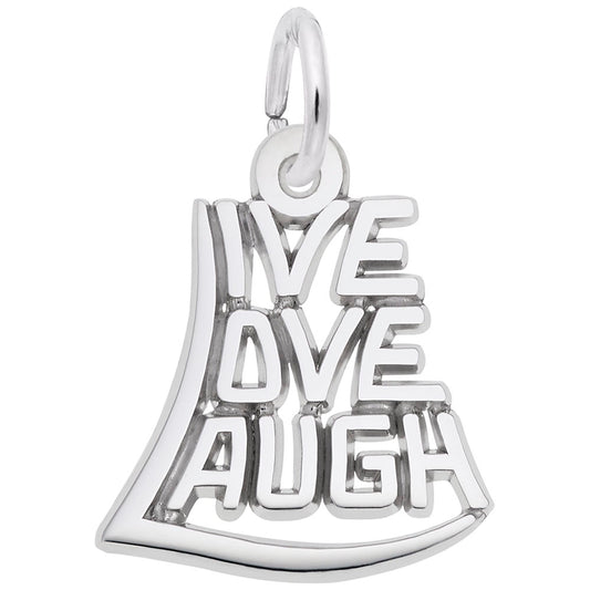 Live Love Laugh Charm for Friends - Meaningful Friendship Gift 7837