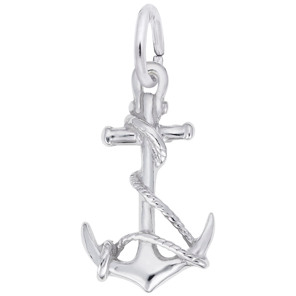 Anchor with Rope Charm - Nautical Jewelry for Sea Lovers 7844