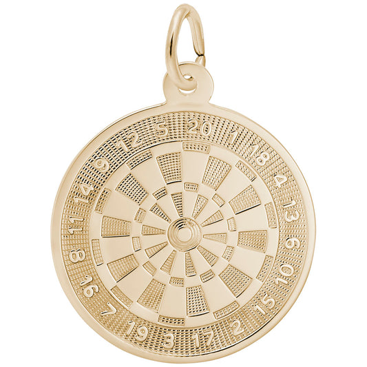 Good Luck Dart Board Charm for Gamers - Unique Jewelry Gift 7846