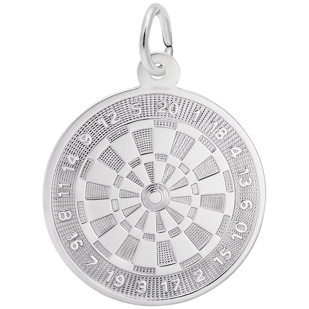 Good Luck Dart Board Charm for Gamers - Unique Jewelry Gift 7846