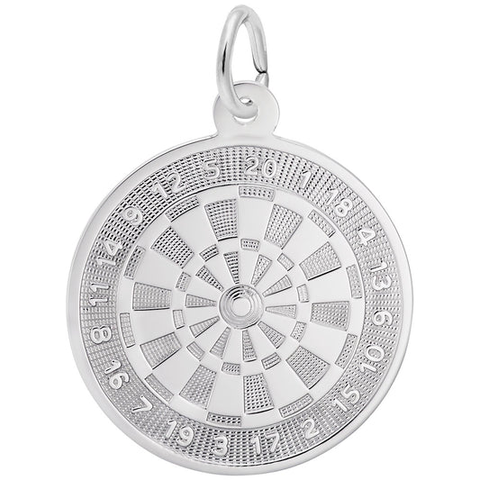 Good Luck Dart Board Charm for Gamers - Unique Jewelry Gift 7846