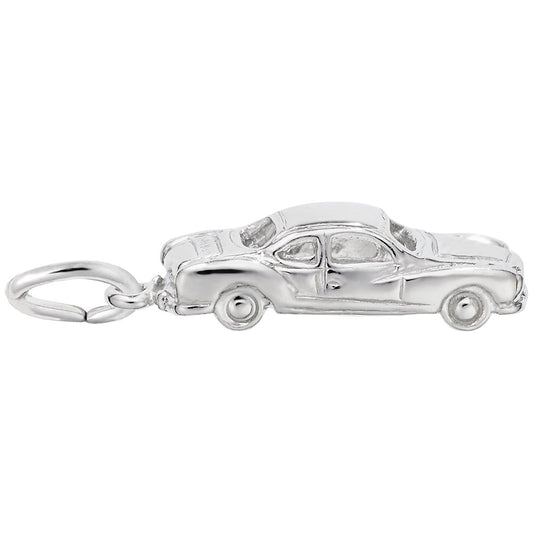 Classic Business Coupe Charm - Elegant Automotive Jewelry Piece 7899