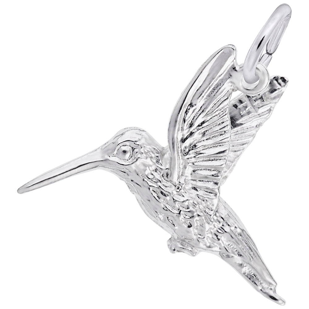 Summer Hummingbird Charm - Elegant Nature-Inspired Jewelry 7900