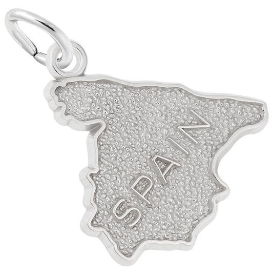 Spain Map Charm - Travel Souvenir Jewelry for Adventurers 7917
