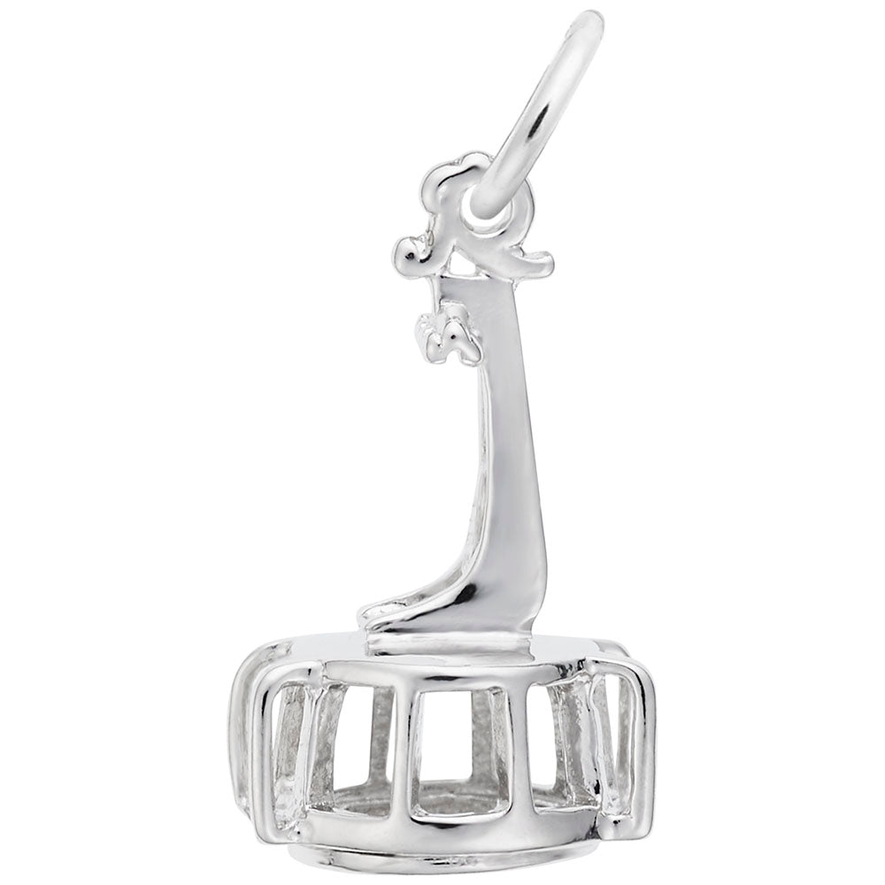 California Ski Tram Charm - Travel Souvenir Jewelry for Adventurers 8104