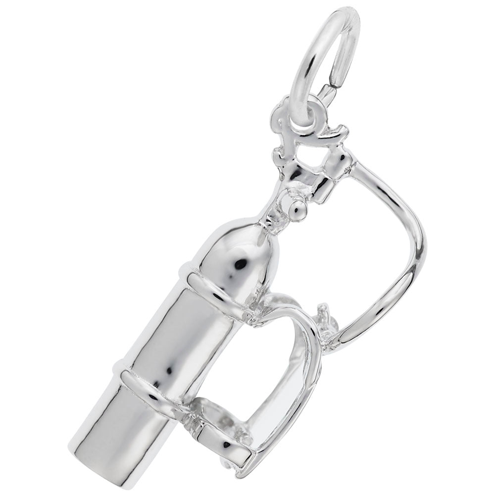 Scuba Tank Charm for Beach Lovers - Travel Jewelry Accessory 8107