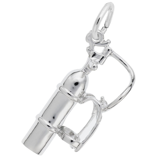 Scuba Tank Charm for Beach Lovers - Travel Jewelry Accessory 8107