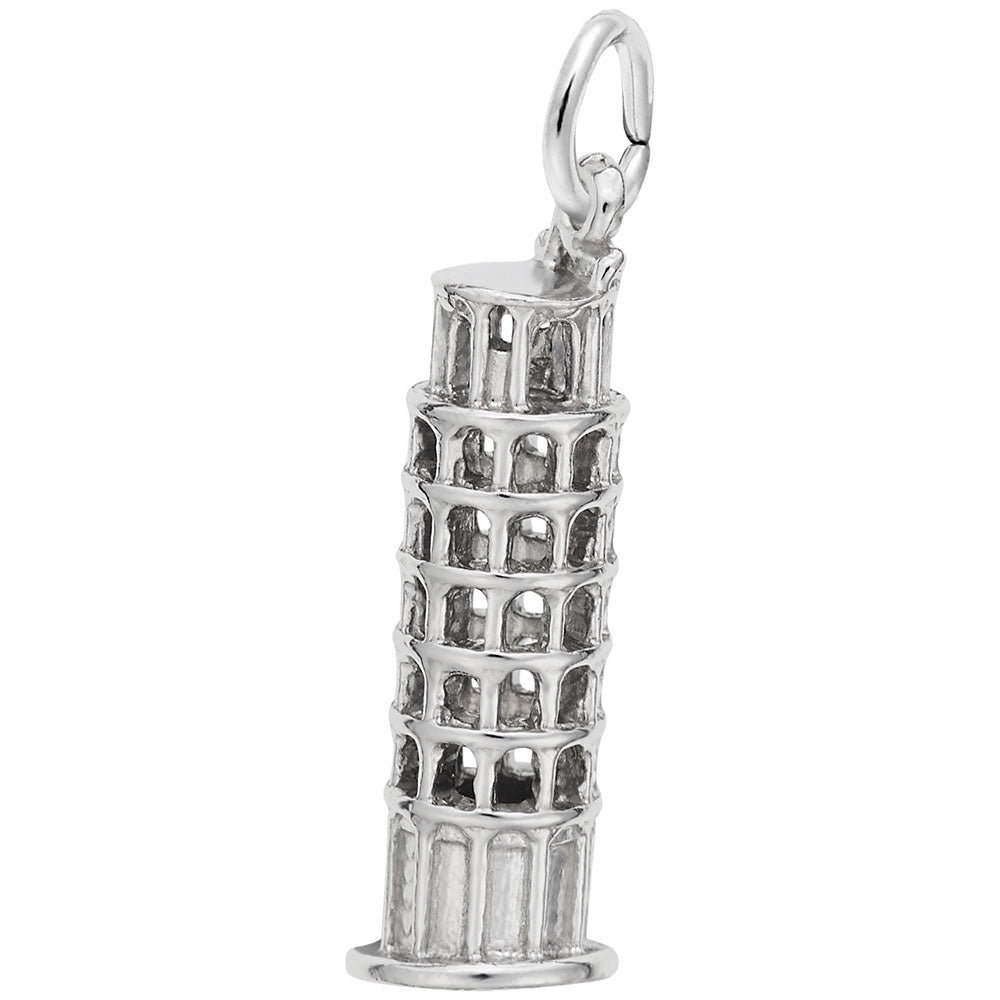 Leaning Tower of Pisa Charm - Travel Souvenir Jewelry Gift 8108