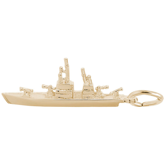 Naval Ship Charm - Elegant Nautical Jewelry for Sea Lovers 8114