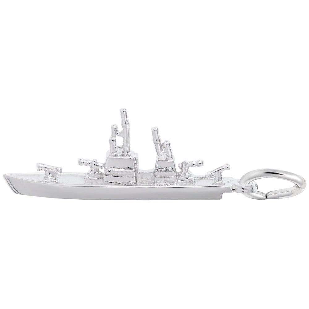 Naval Ship Charm - Elegant Nautical Jewelry for Sea Lovers 8114