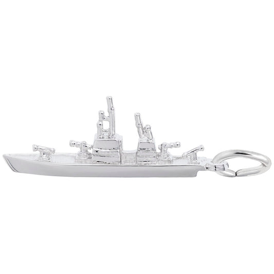 Naval Ship Charm - Elegant Nautical Jewelry for Sea Lovers 8114