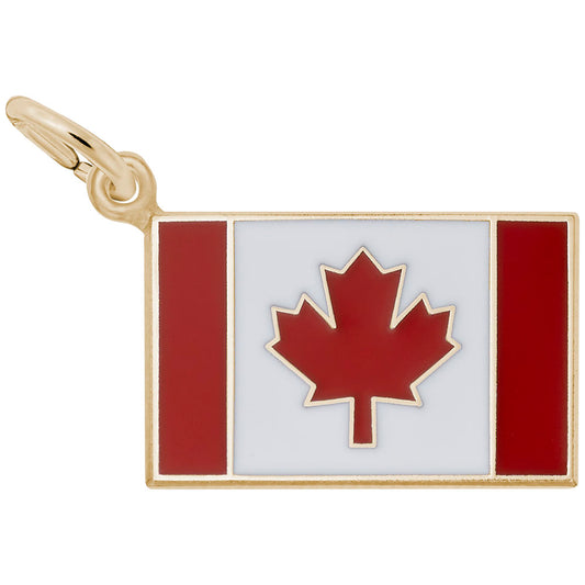 Painted Canadian Flag Charm