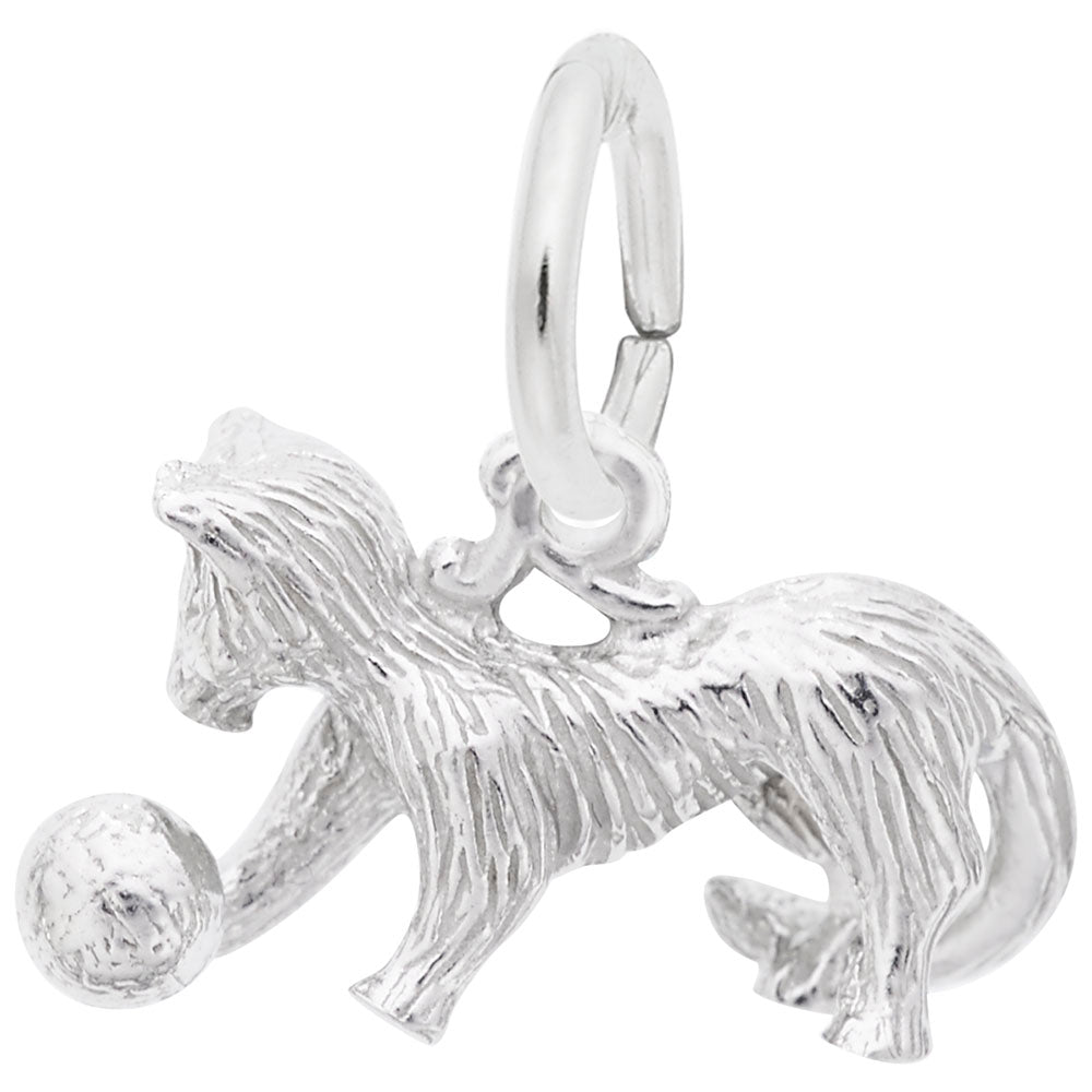 Playful Cat Charm for Pet Lovers - Unique Animal Jewelry Gift 8139