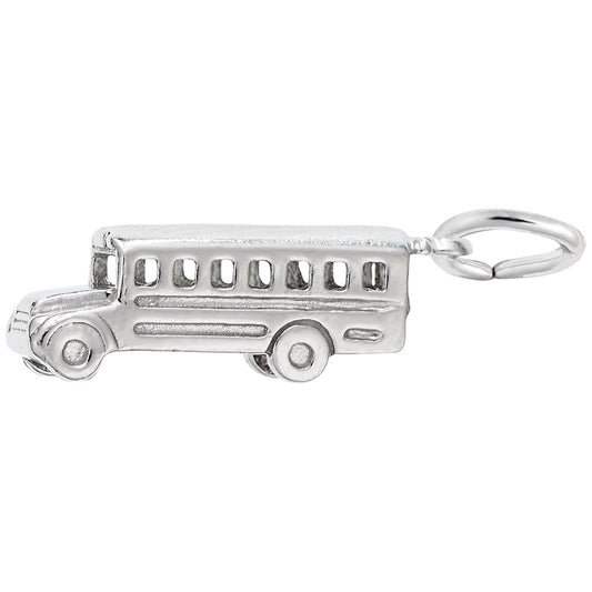 School Bus Charm - Perfect for Transportation Jewelry Collection 8152