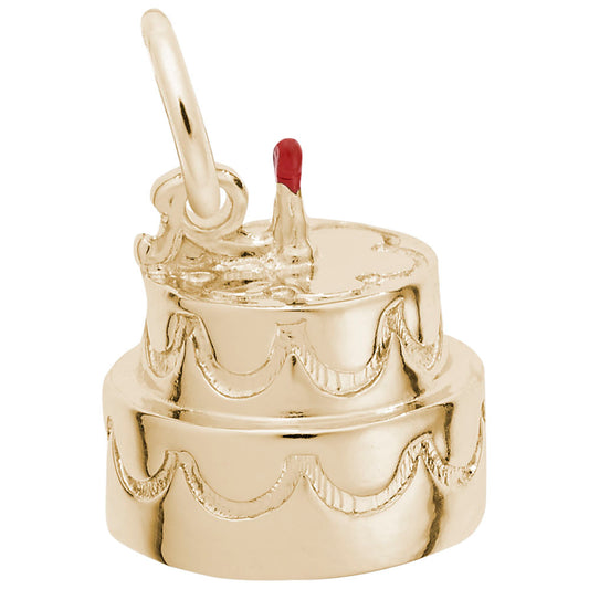 Two-Tier Cake with Candle Charm